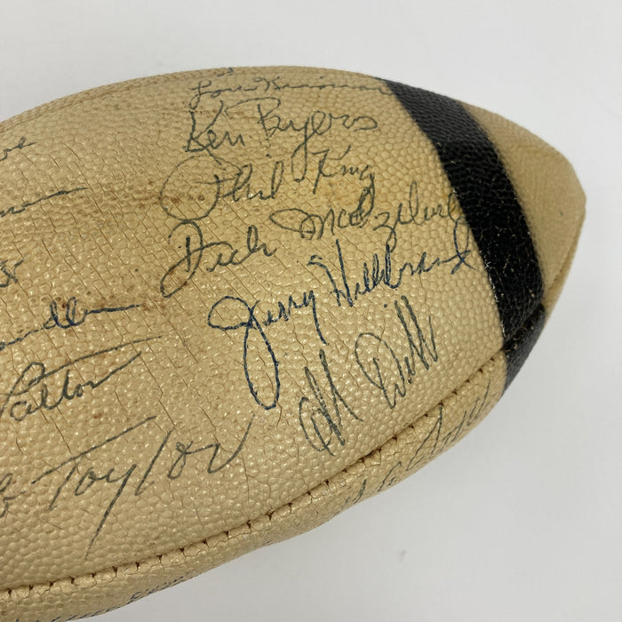 1963 New York Giants East Division Champs Team Signed Football