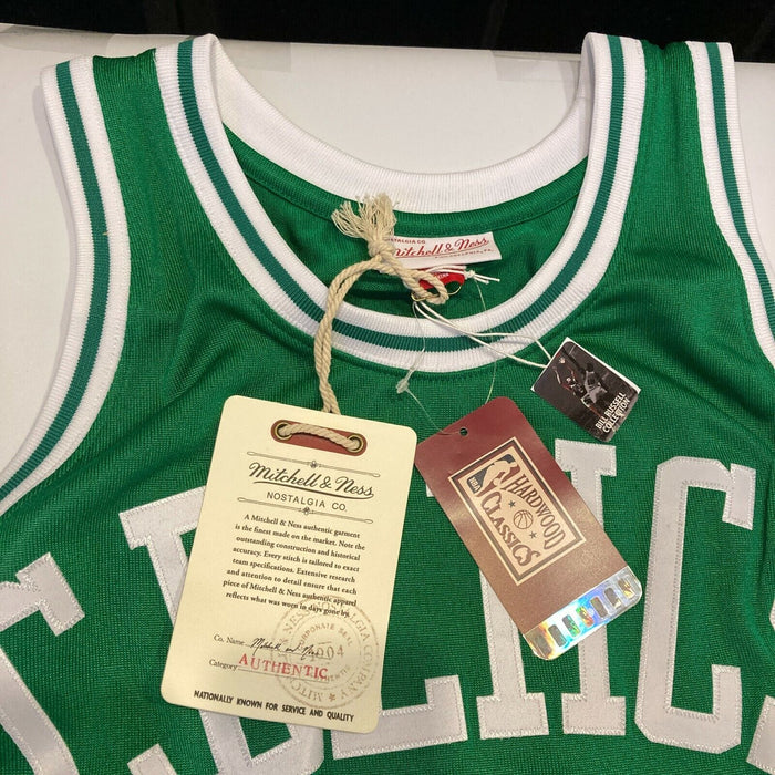 Bill Russell Signed Heavily Inscribed STATS Boston Celtics Jersey With JSA COA