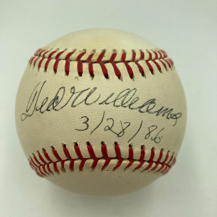 Ted Williams Signed Official American League Baseball JSA COA