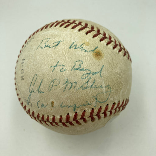 1977 World Series Signed Game Used Baseball New York Yankees VS Dodgers