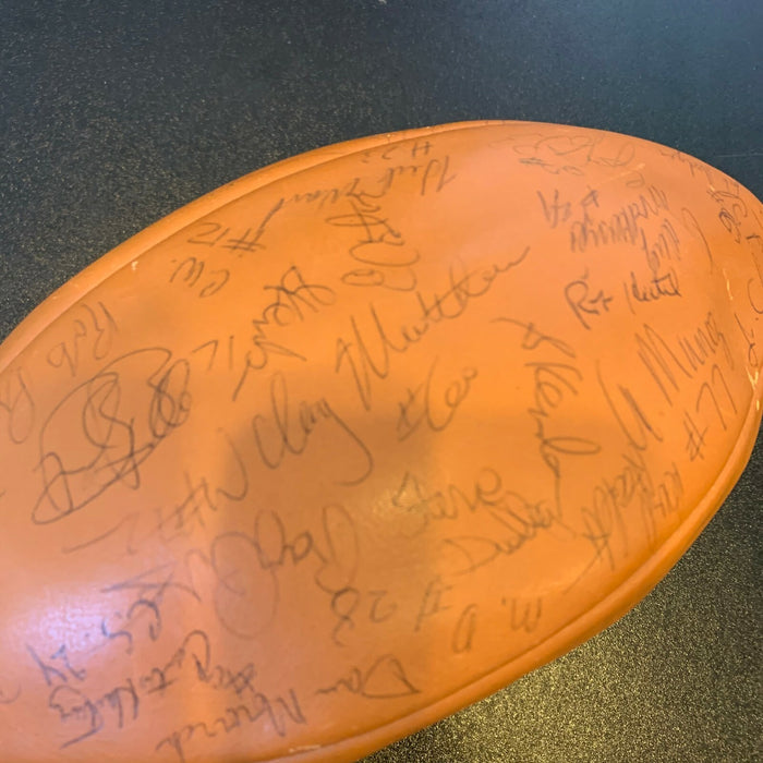 1978 USC Trojans Team Signed Wilson Game Model Football 75+ Sigs With JSA COA