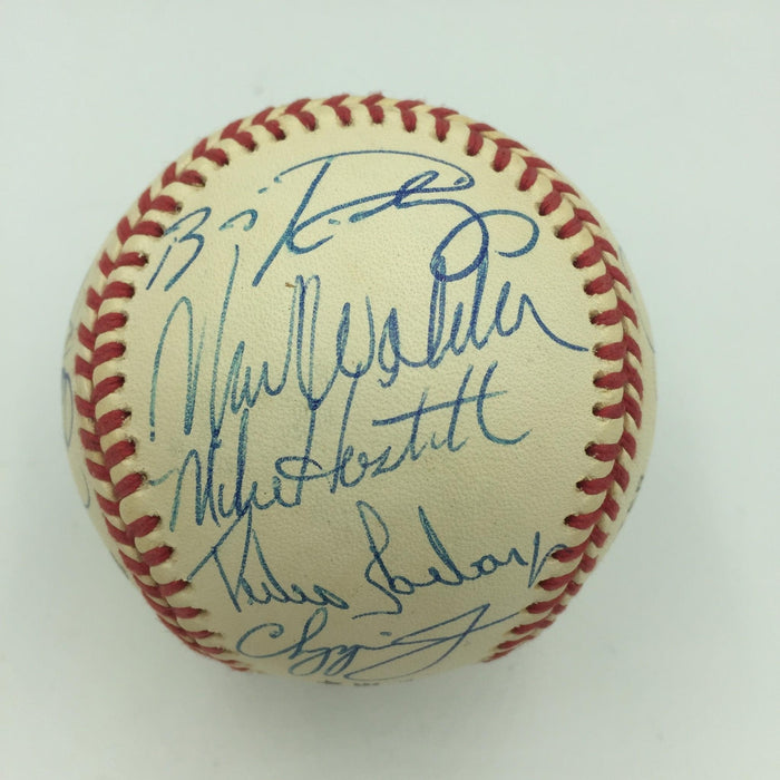 Rare 1993 Chipper Jones Pre Rookie Richmond Braves Team Signed Baseball JSA COA