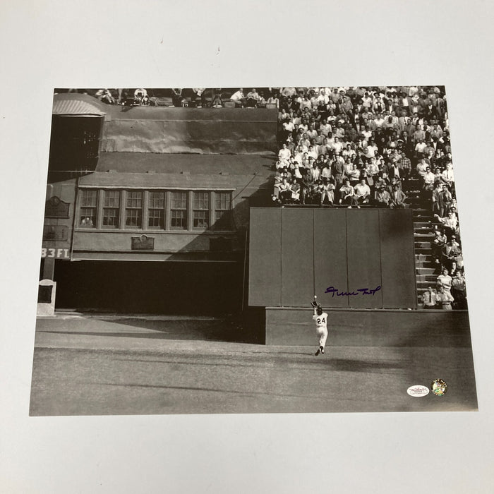 Willie Mays "The Catch" 1954 World Series Signed 16x20 Photo JSA COA