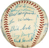 Beautiful Roberto Clemente 1956 Pittsburgh Pirates Team Signed Baseball PSA DNA.