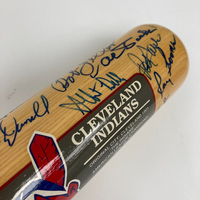 Cleveland Indians Hall Of Fame & Legends Multi Signed Baseball Bat 40 Sigs PSA