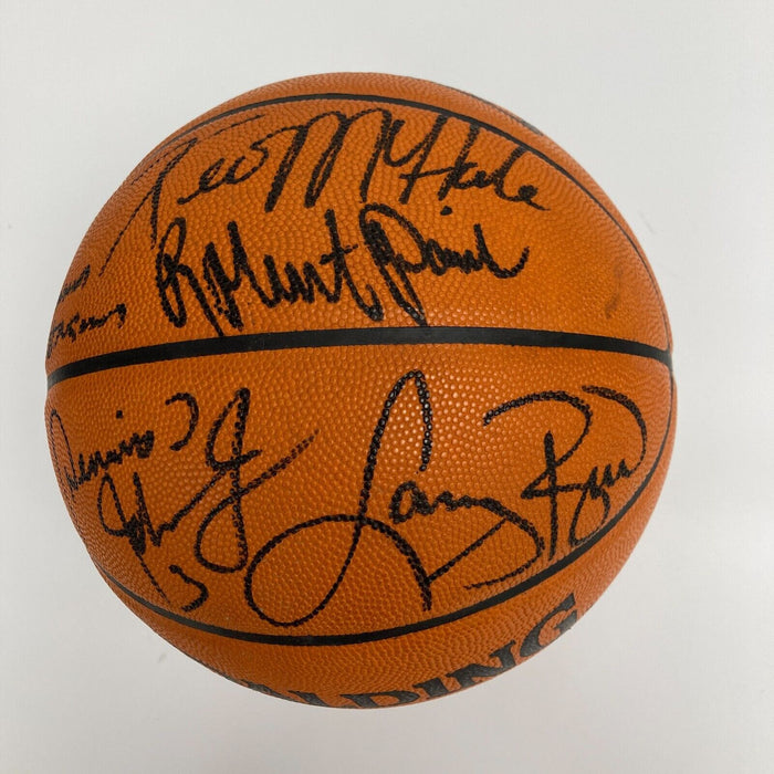 1983-1984 Boston Celtics NBA Champs Team Signed Official NBA Game Basketball JSA