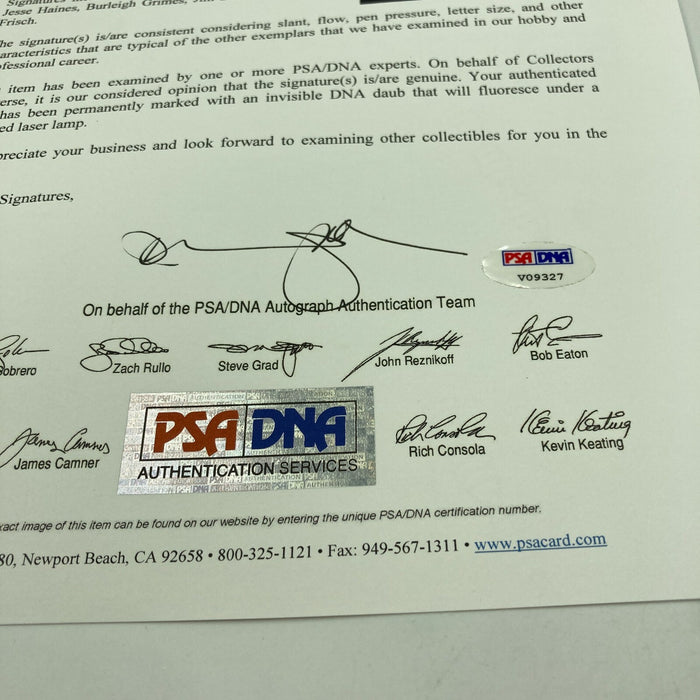 1931 St. Louis Cardinals World Series Champs Team Signed Baseball PSA DNA COA