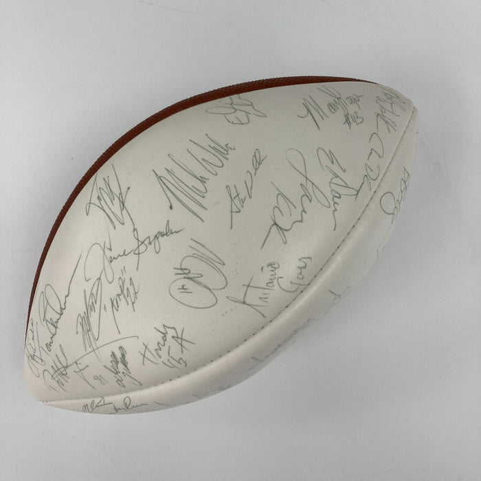 1993 San Francisco 49ers NFC West Champs Team Signed Football Jerry Rice JSA COA