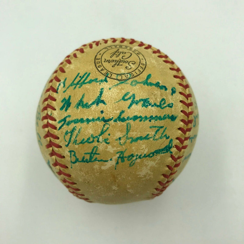 1951 Negro League All Star Team Signed Baseball With Satchel Paige JSA COA