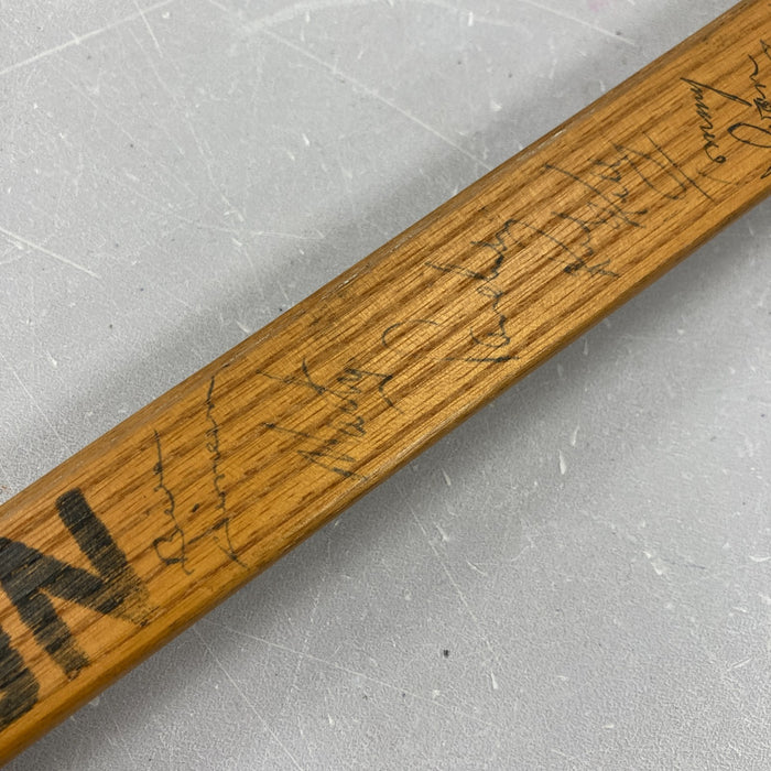 1953 Detroit Red Wings Stanley Cup Team Signed Ted Lindsay Game Used Stick JSA