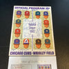 1969 Chicago Cubs Team Signed Original Wrigley Field Program 35+ Sigs JSA COA