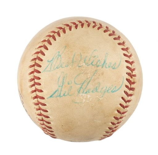 Gil Hodges Single Signed Autographed Baseball JSA COA