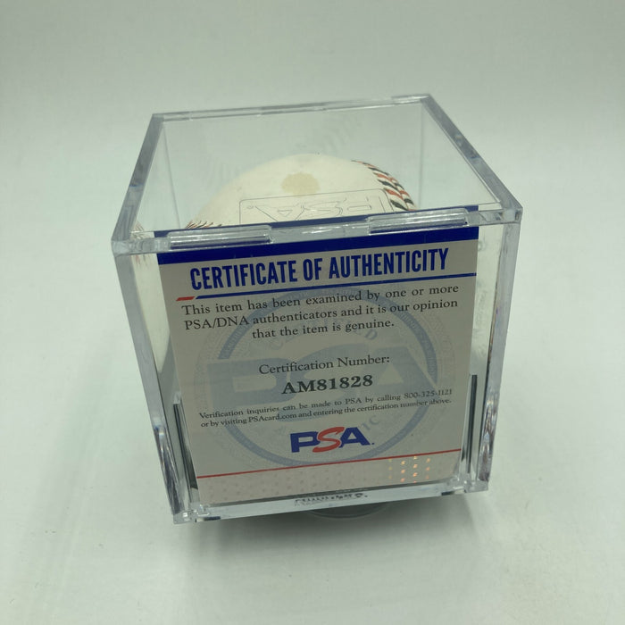 Arnold Schwarzenegger Single Signed 2007 All Star Game Baseball PSA DNA COA