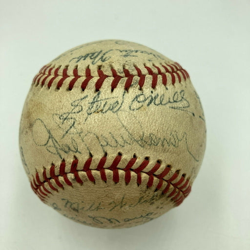 1945 Detroit Tigers World Series Champs Team Signed Baseball PSA DNA COA