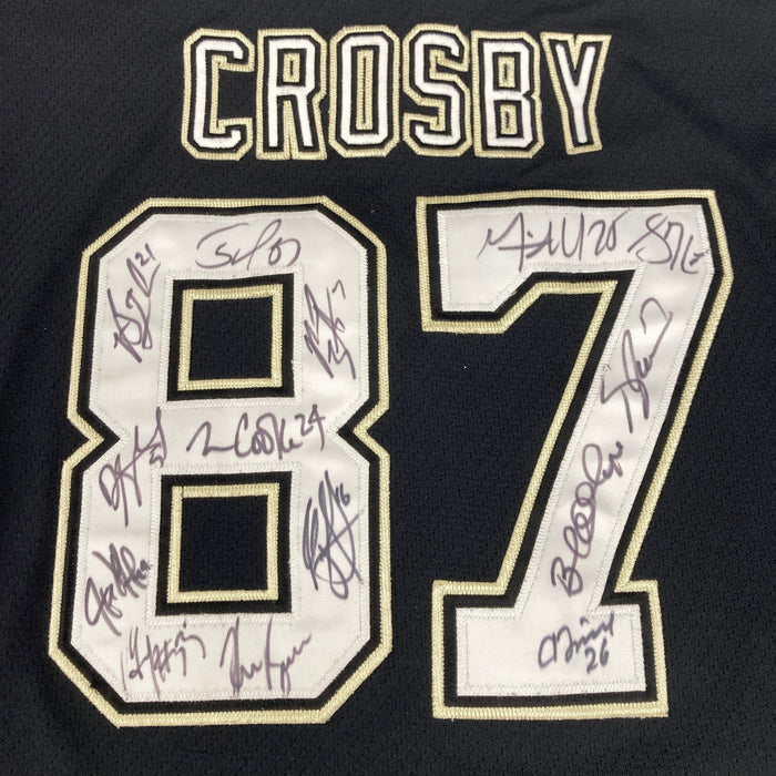 Sidney Crosby 2007-2009 Pittsburgh Penguins Team Signed Hockey Jersey JSA COA