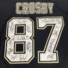 Sidney Crosby 2007-2009 Pittsburgh Penguins Team Signed Hockey Jersey JSA COA