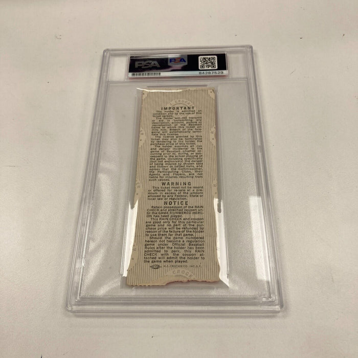 Dwight Evans Signed 1975 World Series Game 3 Ticket PSA DNA GEM MINT 10