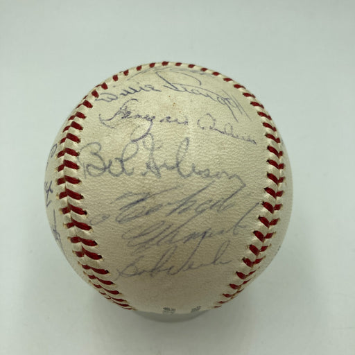 1965 All Star Game Team Signed Baseball Roberto Clemente Hank Aaron PSA Beckett