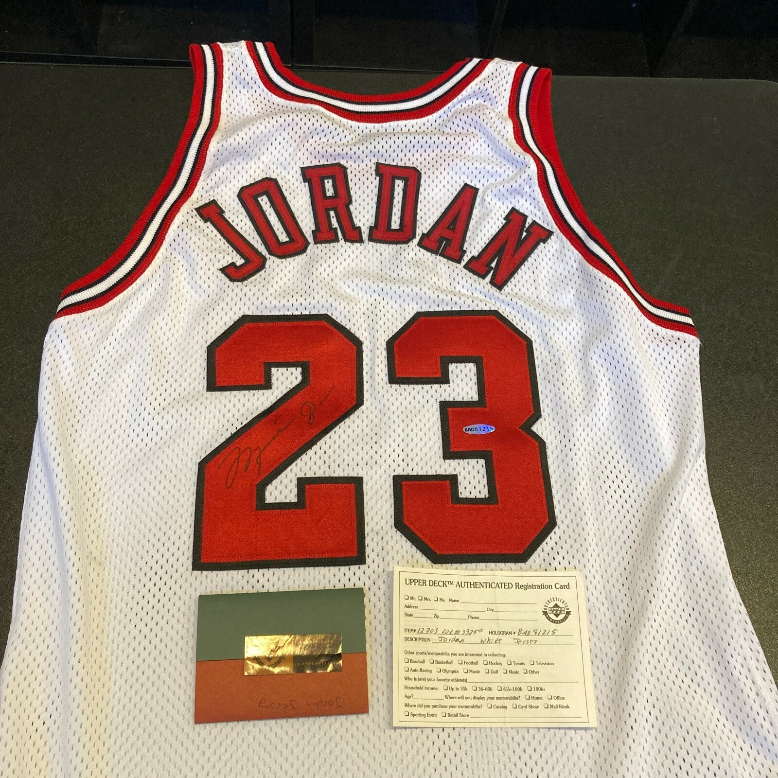 Jordan Signed Bulls Home Jersey Michael Jordan Game Worn Jersey