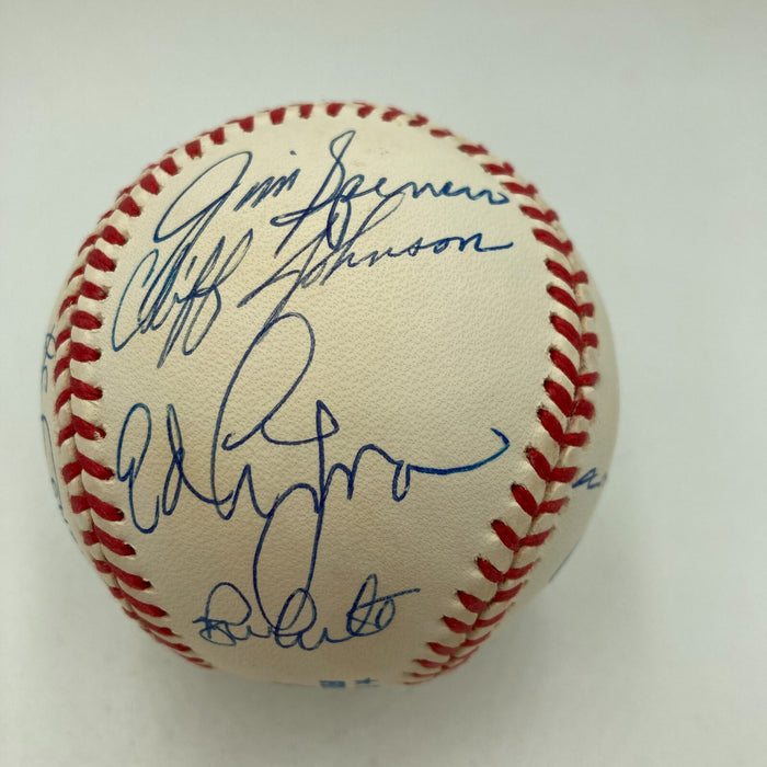 1977-1978 New York Yankees World Series Champs Team Signed AL Baseball JSA COA