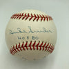 Duke Snider Signed Heavily Inscribed Career STAT Baseball Reggie Jackson COA