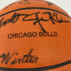 1997-98 Chicago Bulls NBA Champs Team Signed Game Basketball The Last Dance JSA
