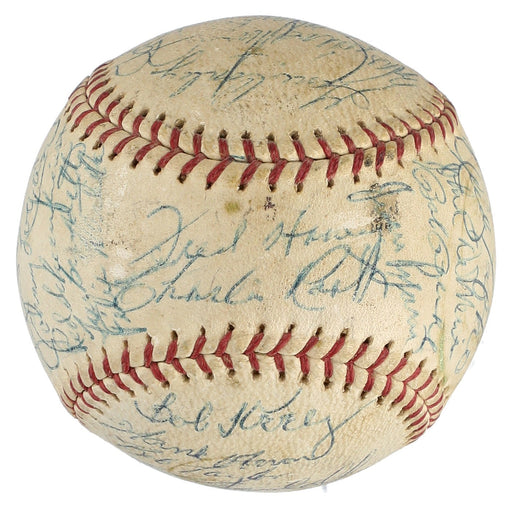 1957 Milwaukee Braves World Series Champs Team Signed Baseball JSA COA