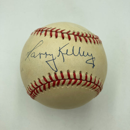 Larry Kelley Heisman Trophy 1936 Signed American League Baseball PSA DNA