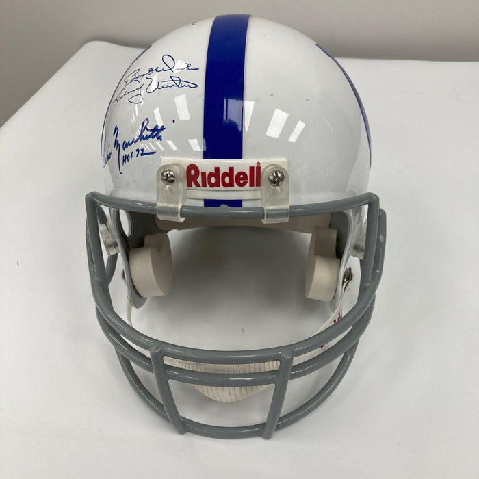 Johnny Unitas Colts Legends Signed Full Size Authentic Riddell Helmet JSA COA