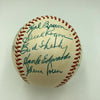Beautiful 1952 Chicago White Sox Team Signed Baseball With Nellie Fox JSA COA