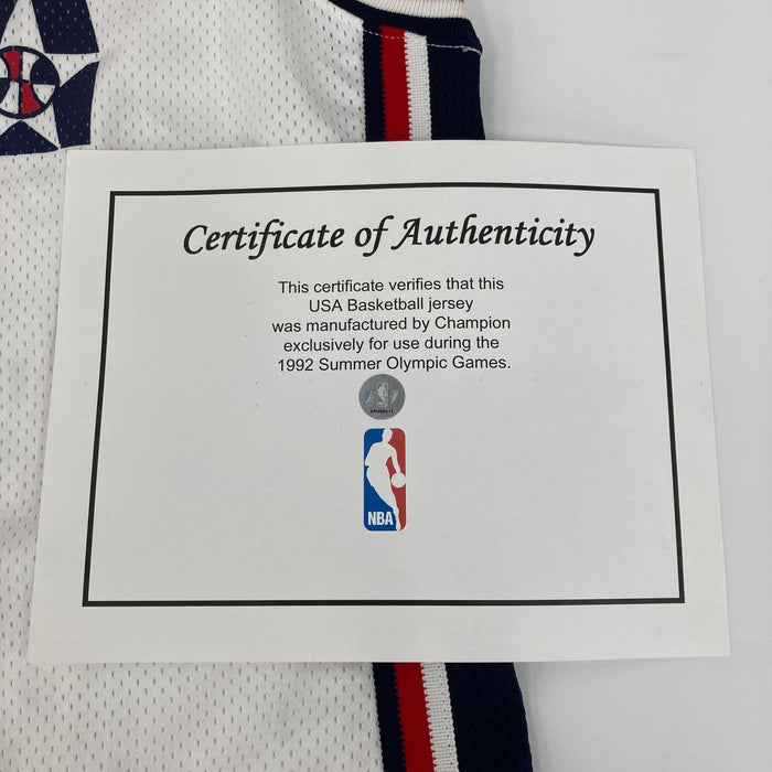 Larry Bird Game Used Signed 1992 Olympics Team USA Jersey MEARS COA & Beckett