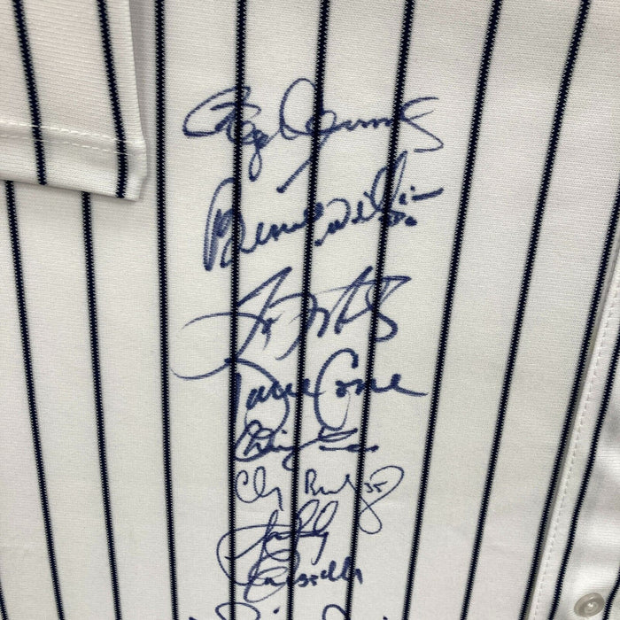 2000 New York Yankees World Series Champs Team Signed Jersey Derek Jeter JSA COA