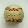 Willie Mays & Leo Durocher Signed Baseball JSA COA