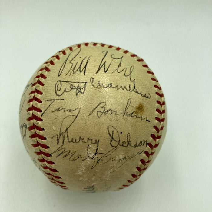 1949 Pittsburgh Pirates Team Signed Official National League Baseball JSA COA