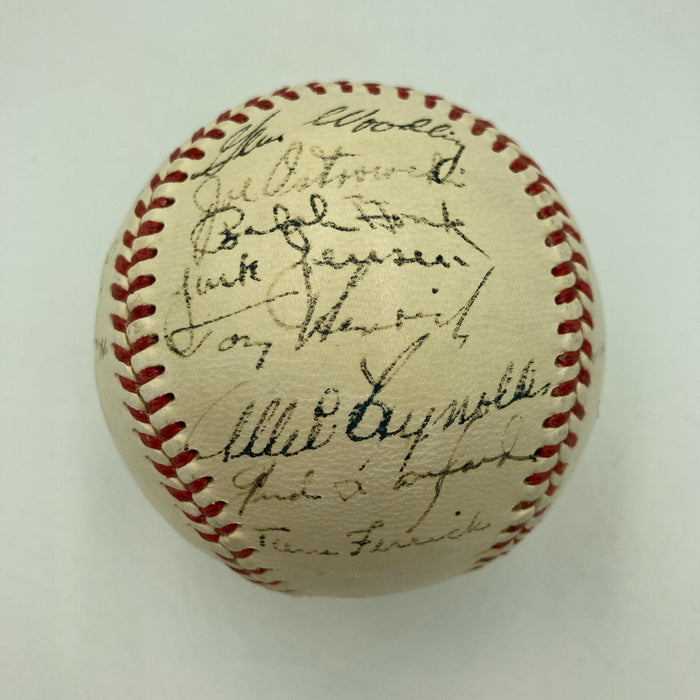 1951 Yankees World Series Champs Team Signed Baseball Mickey Mantle Rookie PSA