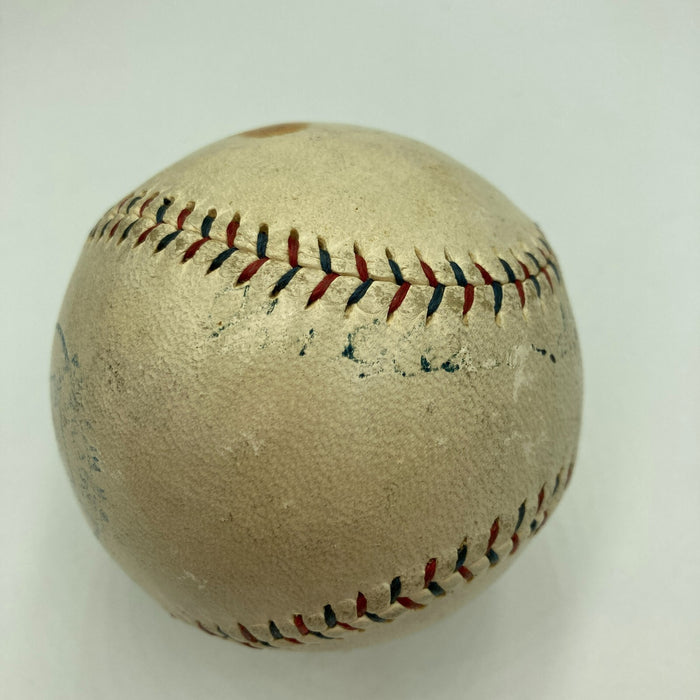 Kid Gleason Single Signed 1919 American League Baseball Black Sox JSA COA