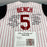 Johnny Bench Signed Heavily Inscribed STAT Cincinnati Reds Jersey PSA DNA Mint 9