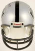 Al Davis Signed Oakland Raiders Riddell Mini Football Helmet PSA DNA COA