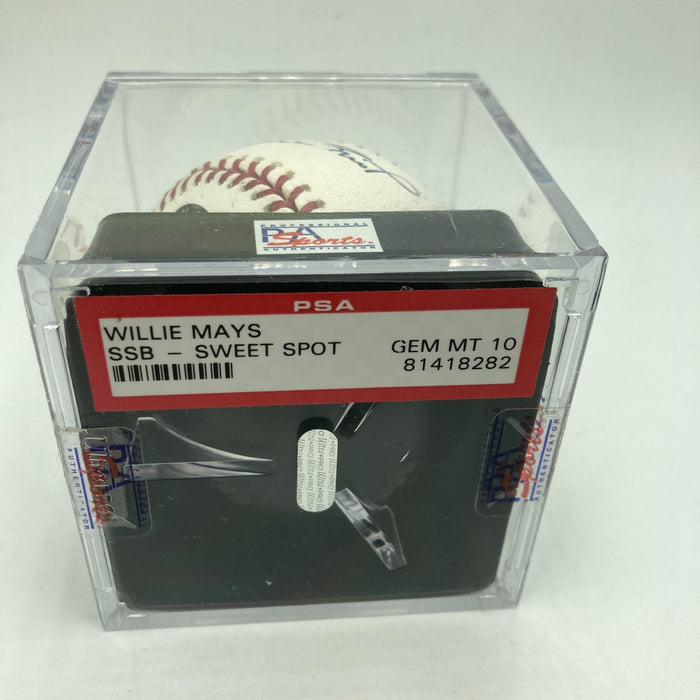 Willie Mays Signed Major League Baseball PSA DNA Graded 10 GEM MINT