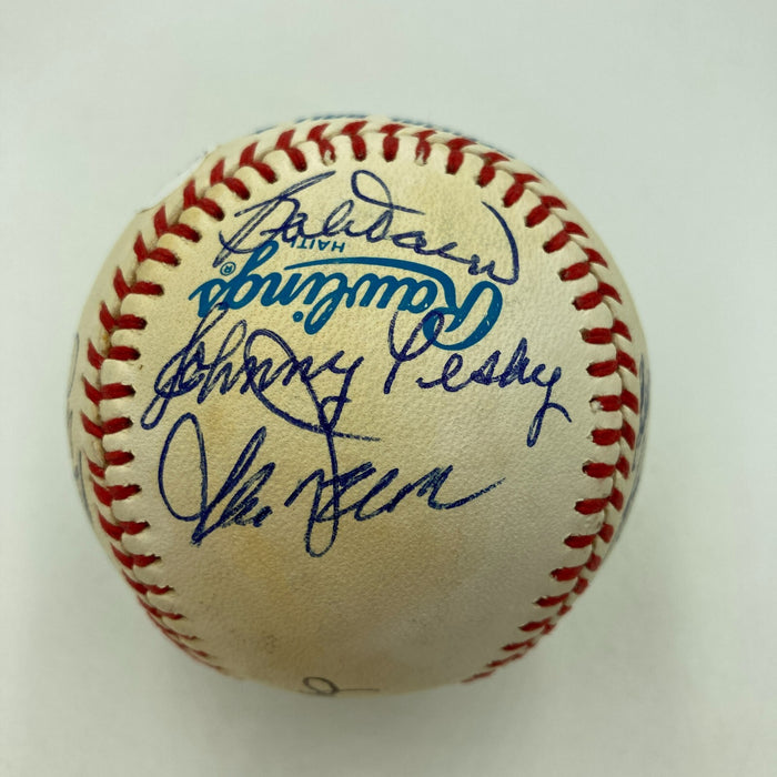 Ted Williams Boston Red Sox Legends Multi Signed American League Baseball JSA