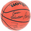 Michael Jordan Bill Russell Magic Johnson Larry Bird Signed Basketball UDA & PSA