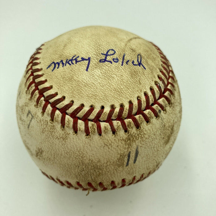Mickey Lolich Signed Career Win No. 174 Final Out Game Used Baseball Beckett COA