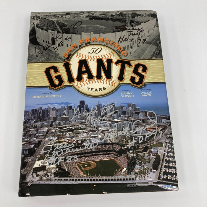 Willie Mays Willie McCovey Juan Marichal Orlando Cepeda Signed Giants Book JSA