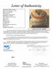 Beautiful Ted Williams Signed Ron Lewis Hand Painted Art Baseball JSA COA