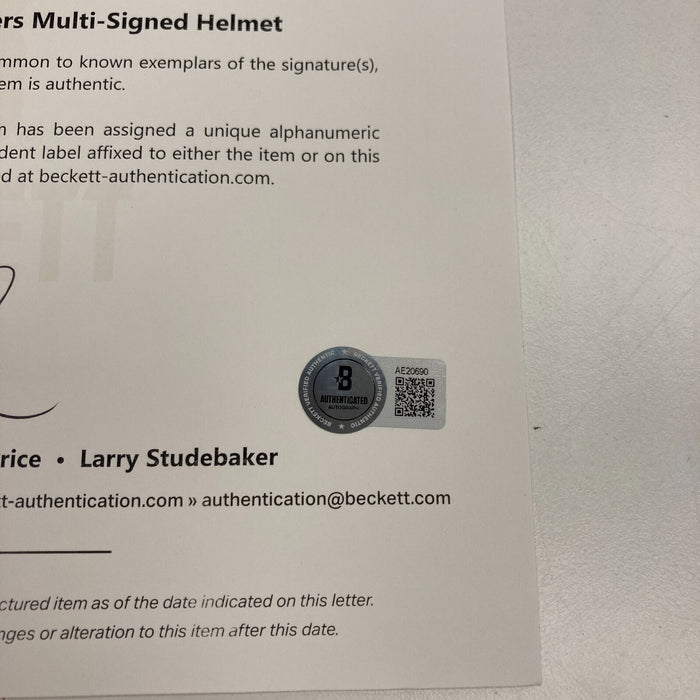 Bart Starr Green Bay Packers HOF Legends Signed Full Size Helmet Beckett COA