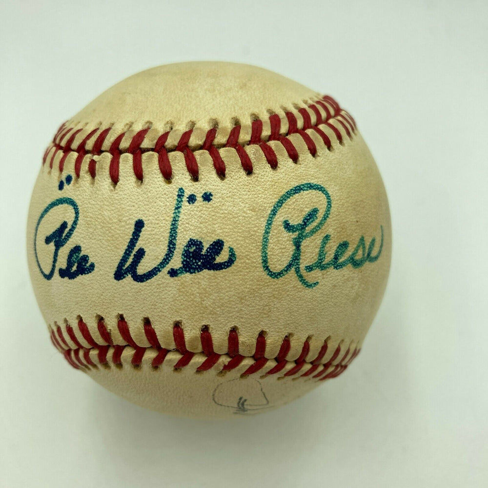 Legendary Shortstops Pee Wee Reese & Phil Rizzuto Dual Signed Baseball JSA COA