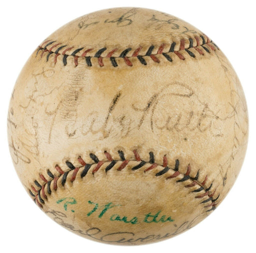 Babe Ruth & Lou Gehrig  1934 Tour of Japan Team Signed Baseball JSA COA