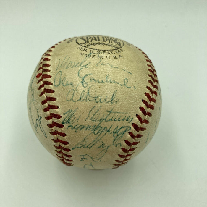 RARE 1954 NY Giants World Series Champs Signed Baseball Willie Mays PSA DNA COA