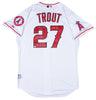 Mike Trout Millville Meteor Signed Heavily Inscribed STAT Jersey MLB Authentic