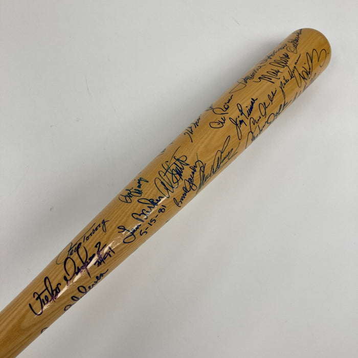 Cleveland Indians Hall Of Fame & Legends Multi Signed Baseball Bat 40 Sigs PSA